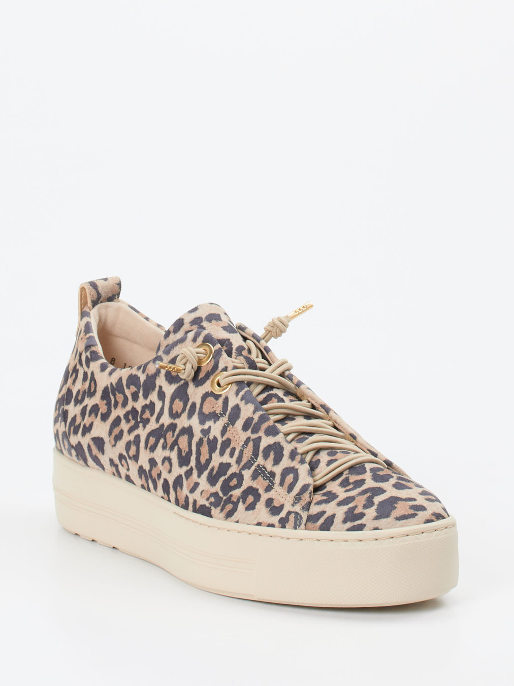 Paul Green – Sneaker aus Veloursleder mit Leoprint