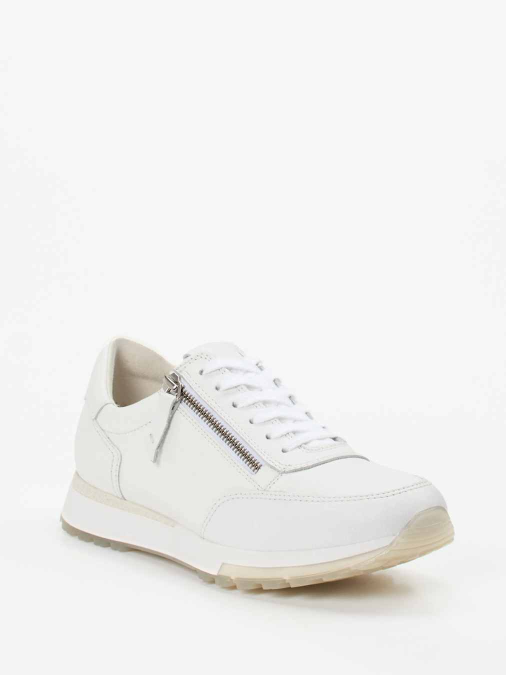 Paul Green – Sneaker aus Kalbleder in Weiß