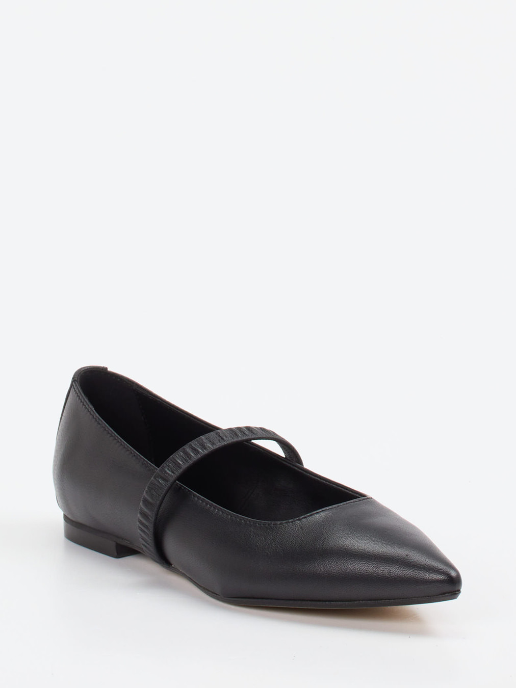 Andrea Puccini – Spangenpumps aus Lammleder Schwarz