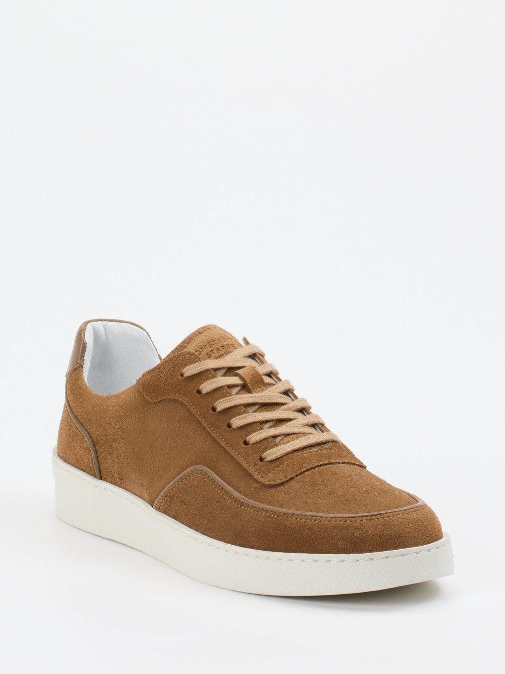 Konstantin Starke – Sneaker aus Veloursleder cognac