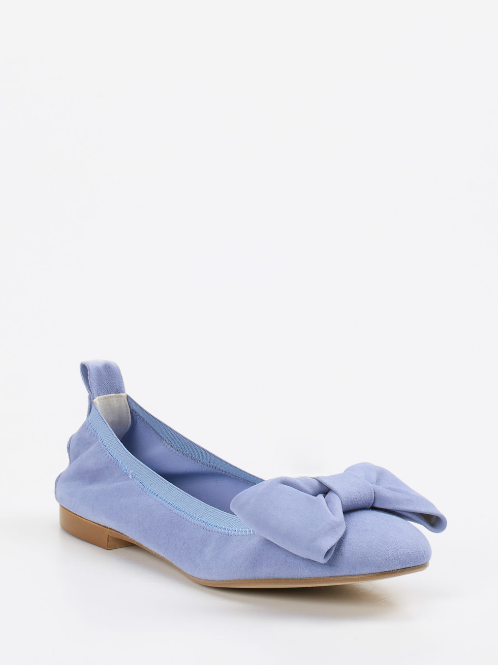 Andrea Puccini – Ballerinas aus Veloursleder Lavendel