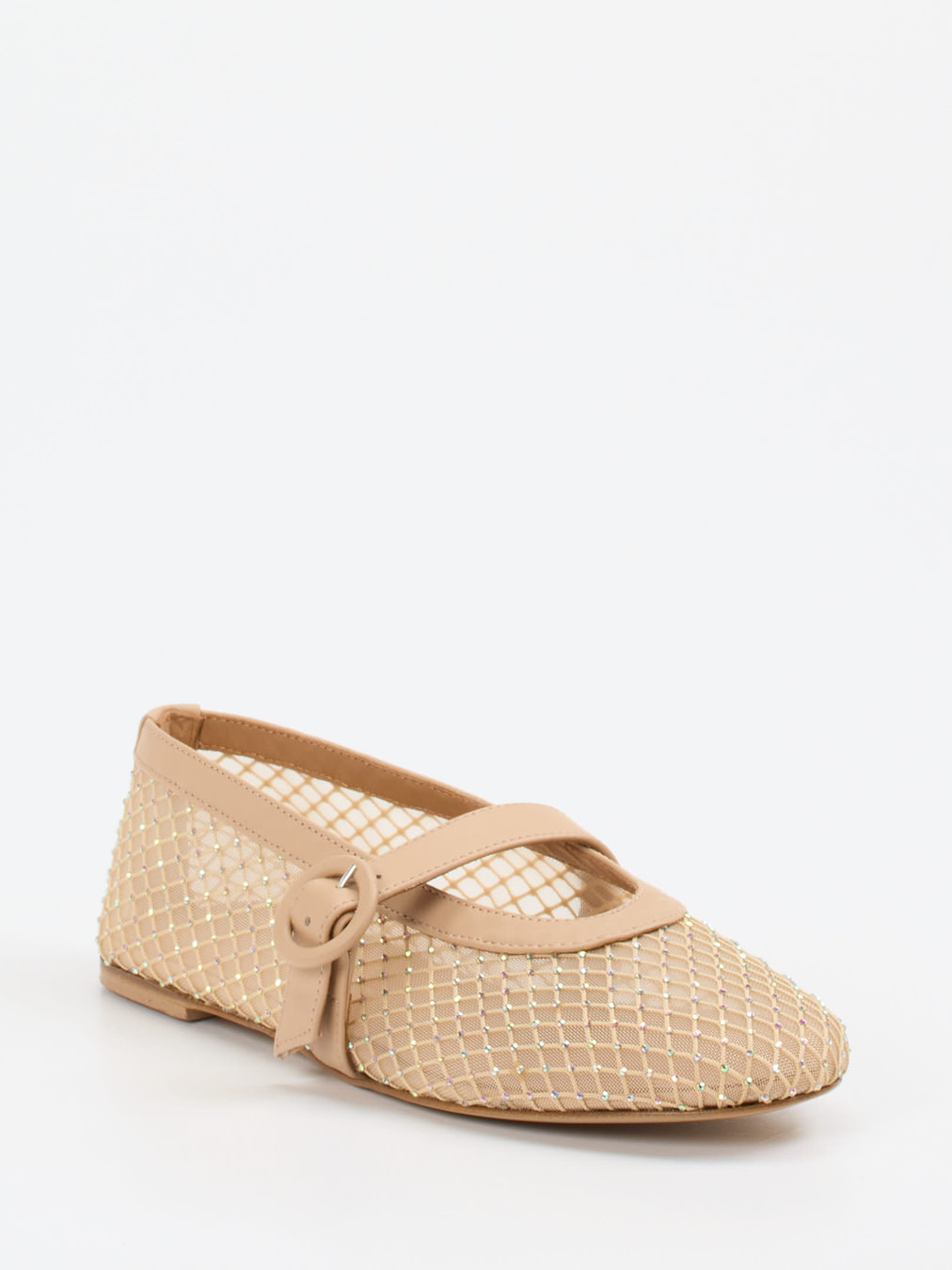 Konstantin Starke – Mary Janes aus Netz in Beige
