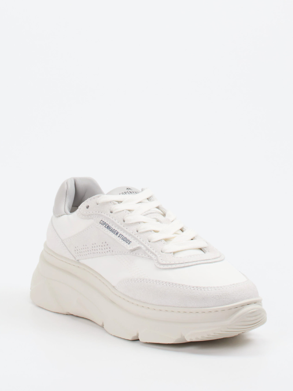Copenhagen – Chunky Sneaker aus Veloursleder Offwhite