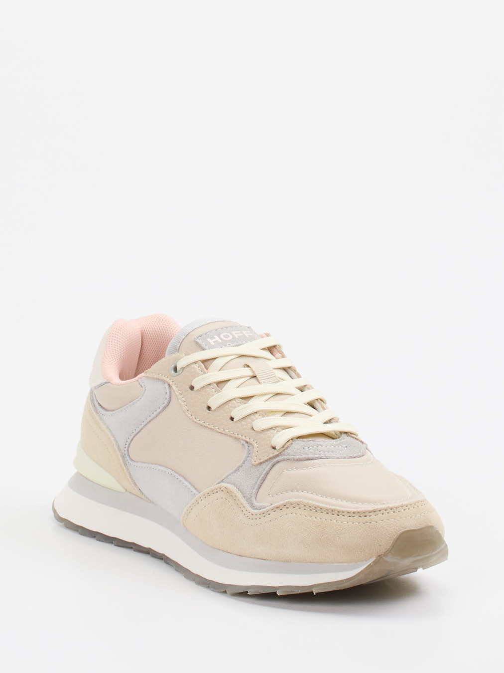THE HOFF BRAND – Retro-Sneaker aus Veloursleder beige