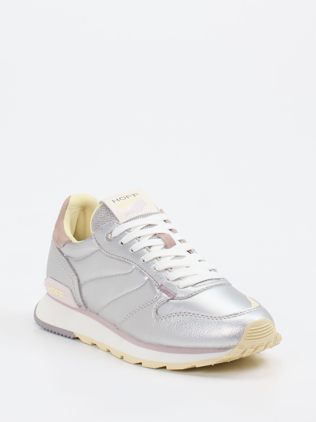 THE HOFF BRAND – Sneaker aus Metallic-Material silberfarben
