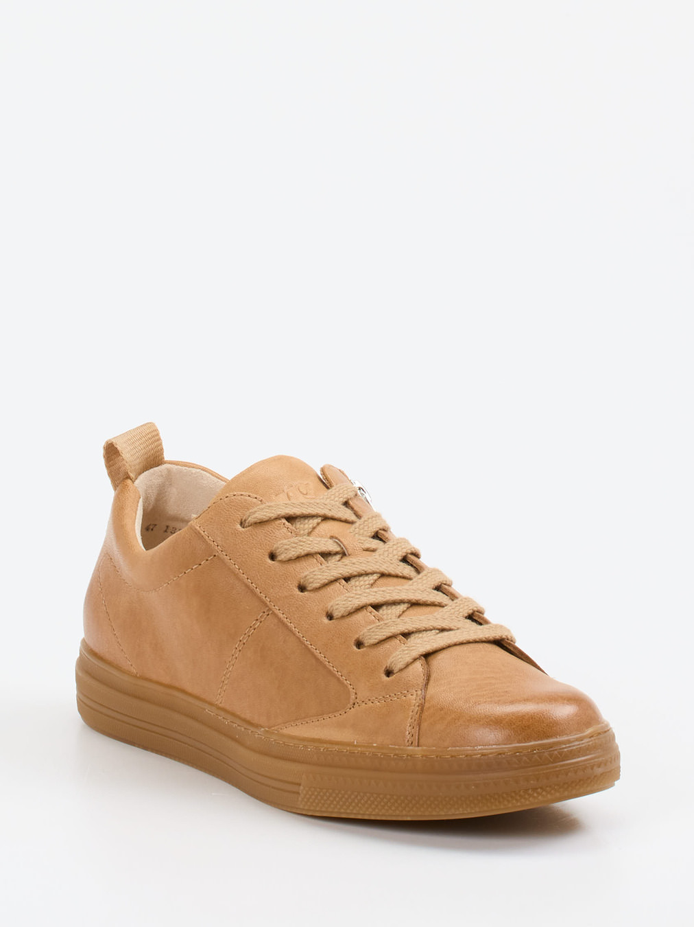 Paul Green – Sneaker aus Kalbleder cognacbraun