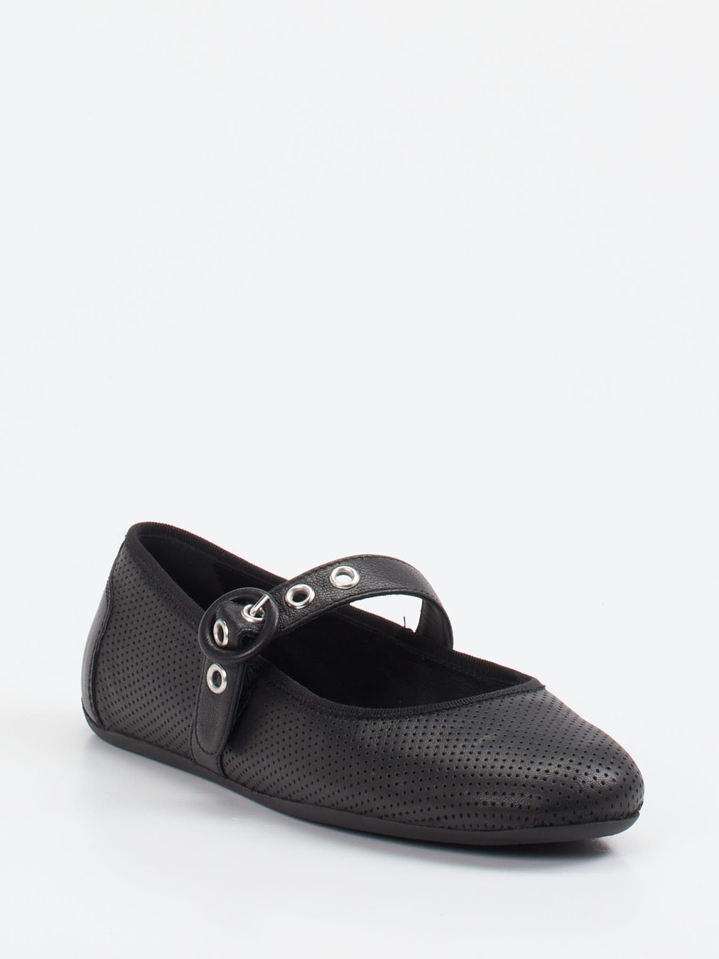 Candice Cooper – Spangenpumps aus Lammleder Schwarz