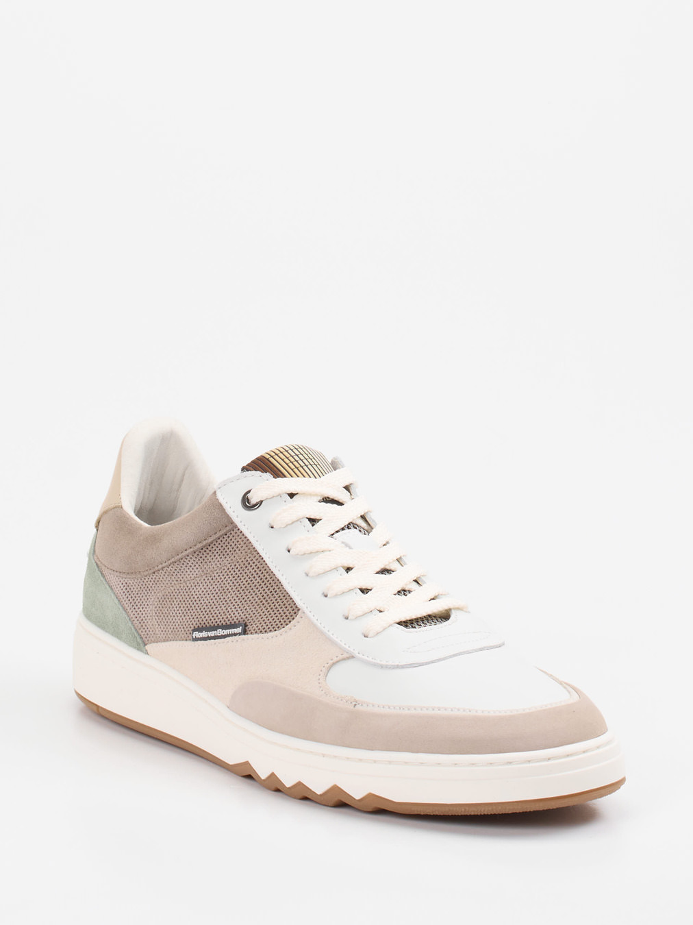 Floris van Bommel – Sneaker aus Veloursleder Offwhite