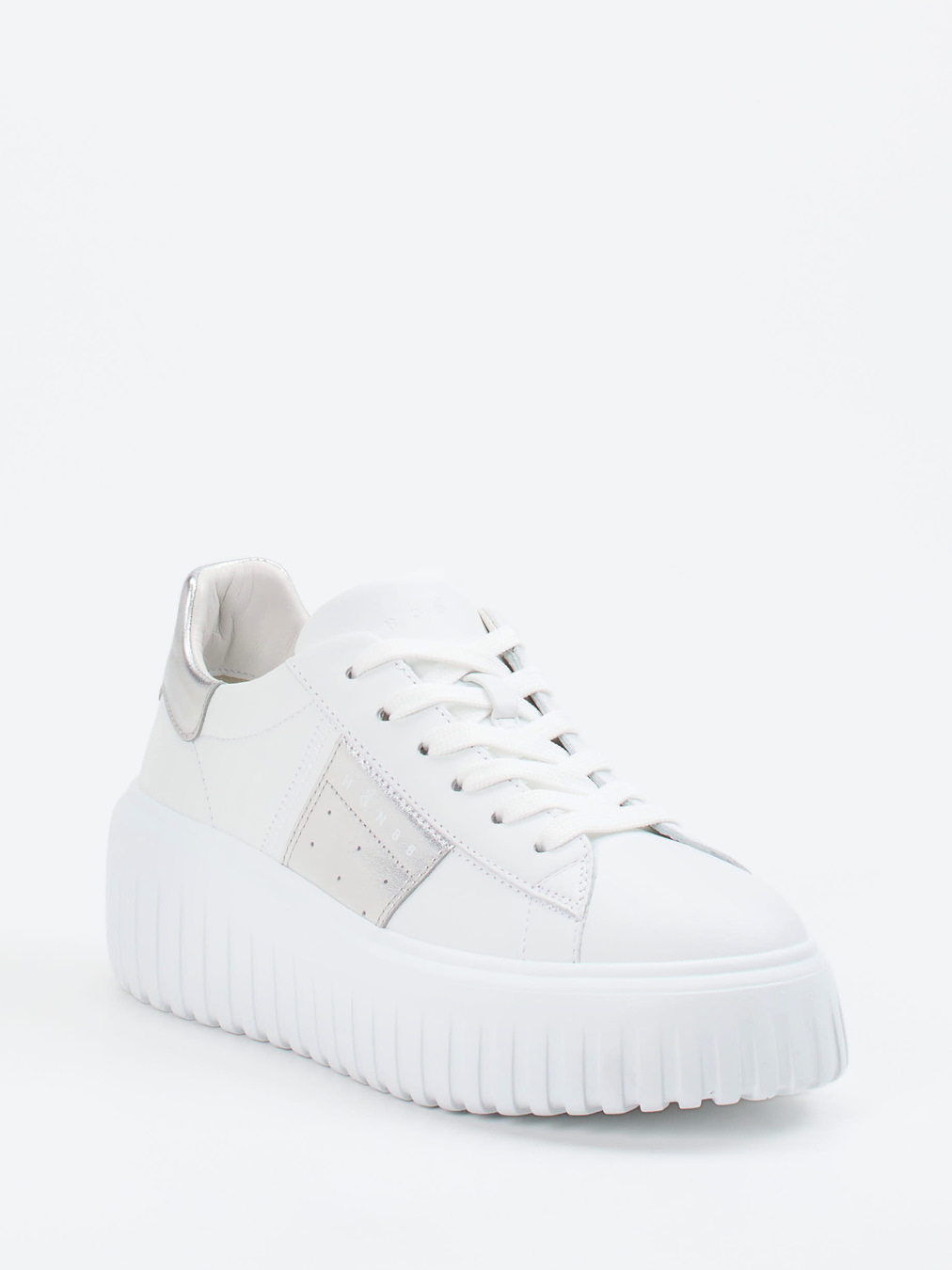 Hogan – Plateau-Sneaker aus Lammleder Weiß