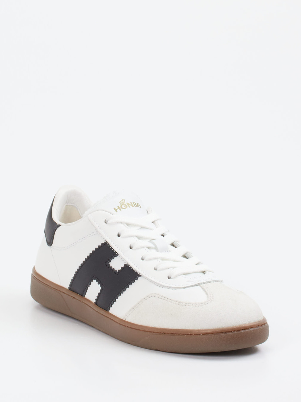 Hogan – Retro-Sneaker aus Velourleder und Glattleder Weiß