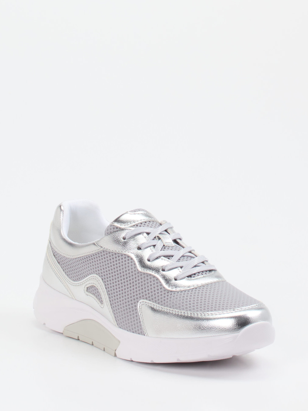 Gabor Comfort – Sneaker aus Textil mit Metallic-Optik