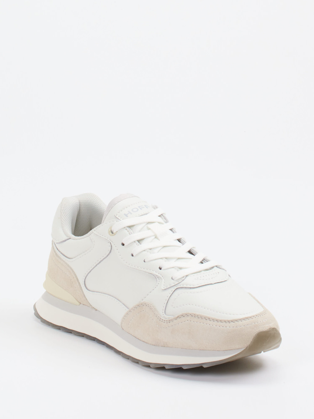 THE HOFF BRAND – Sneaker aus Lamm- und Veloursleder Offwhite