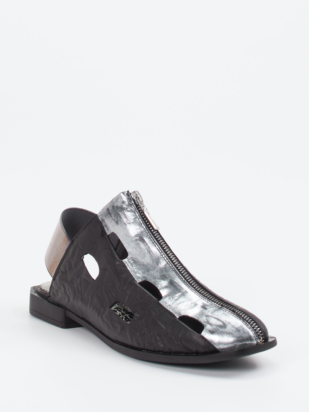 Papucei – Slingpumps aus Velourleder in Schwarz