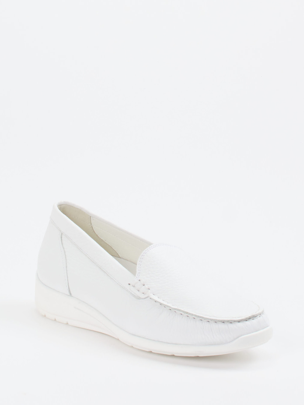 Waldläufer – Komfort-Loafer aus Hirschleder weiß