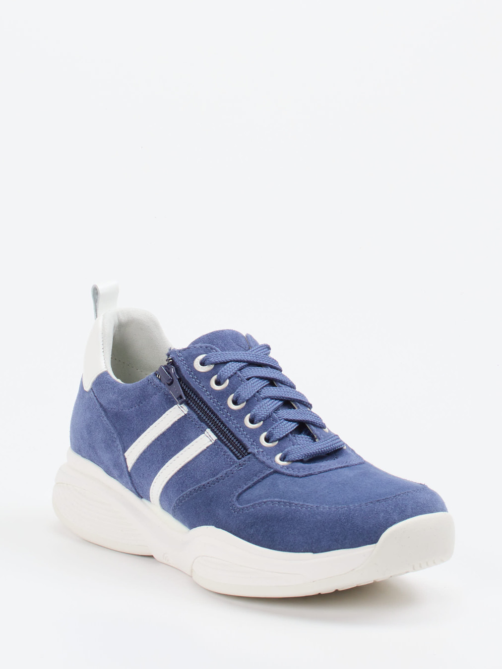 XSENSIBLE – Komfort-Sneaker aus Veloursleder blau