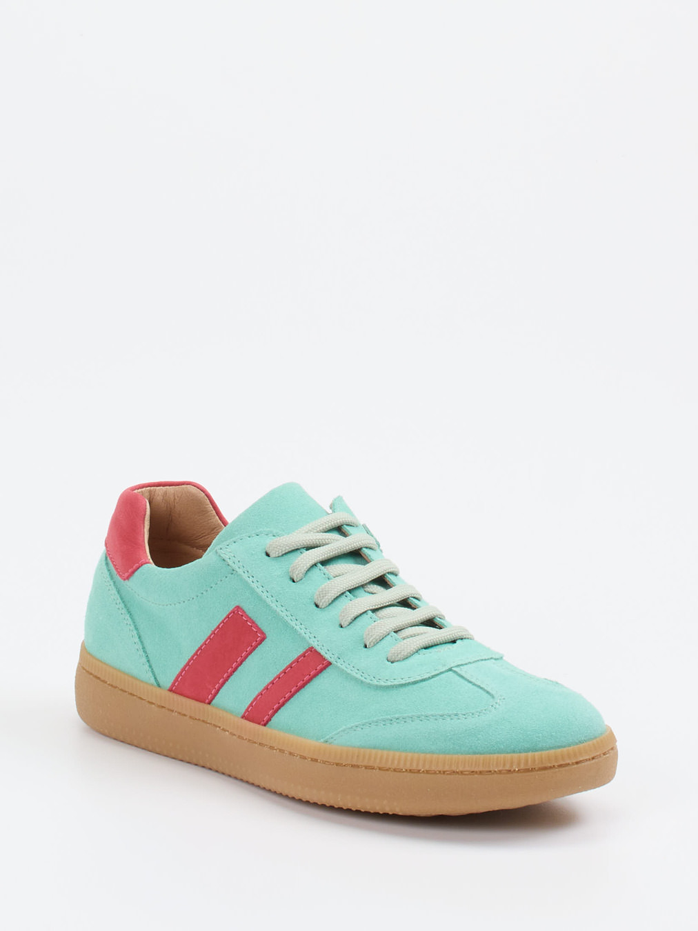 Ralph Harrison Classic – Sneaker aus Veloursleder mintgrün