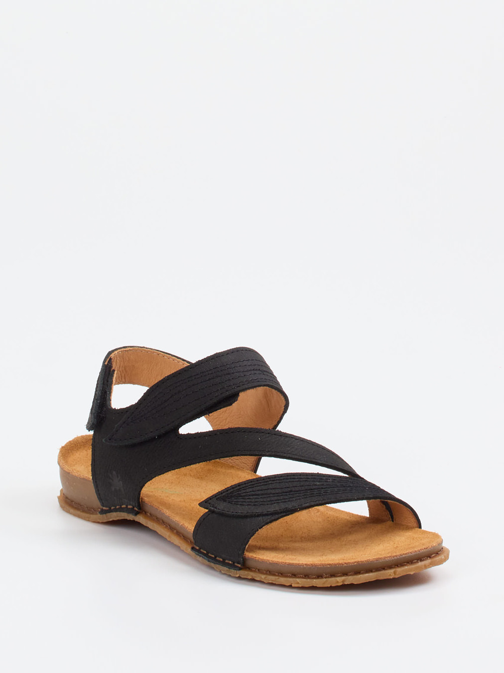 El Naturalista – Komfortsandalen aus Nubukleder schwarz