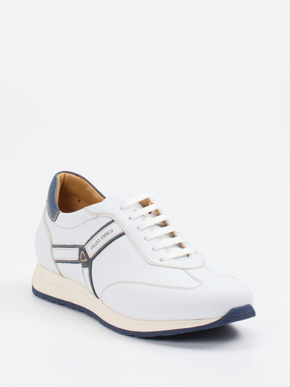 Galizio Torresi – Sneaker aus Kalbleder Weiß