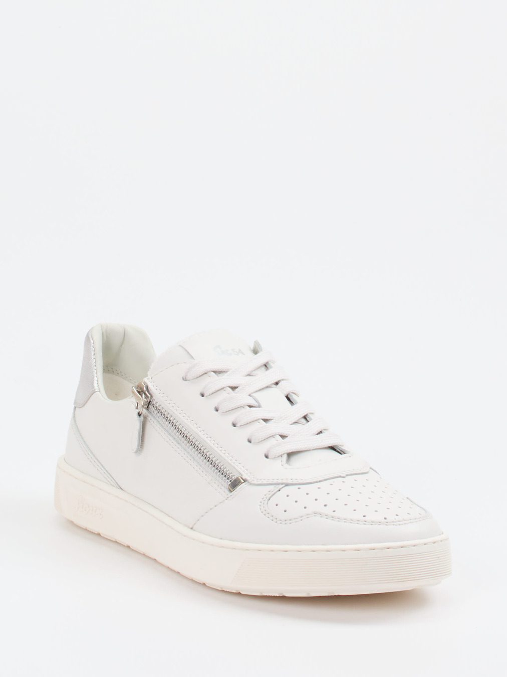Sioux – Low-Top Sneaker aus Kalbleder Offwhite