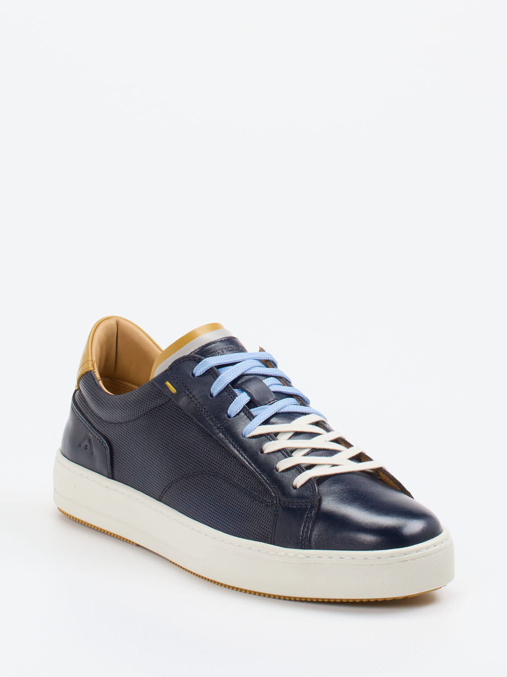 Ambitious – Sneaker aus Leder und Textil in Blau