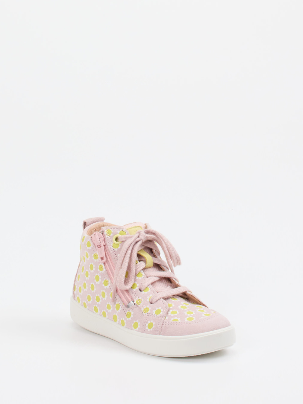 Superfit – High-Top Sneaker aus Veloursleder Rosa