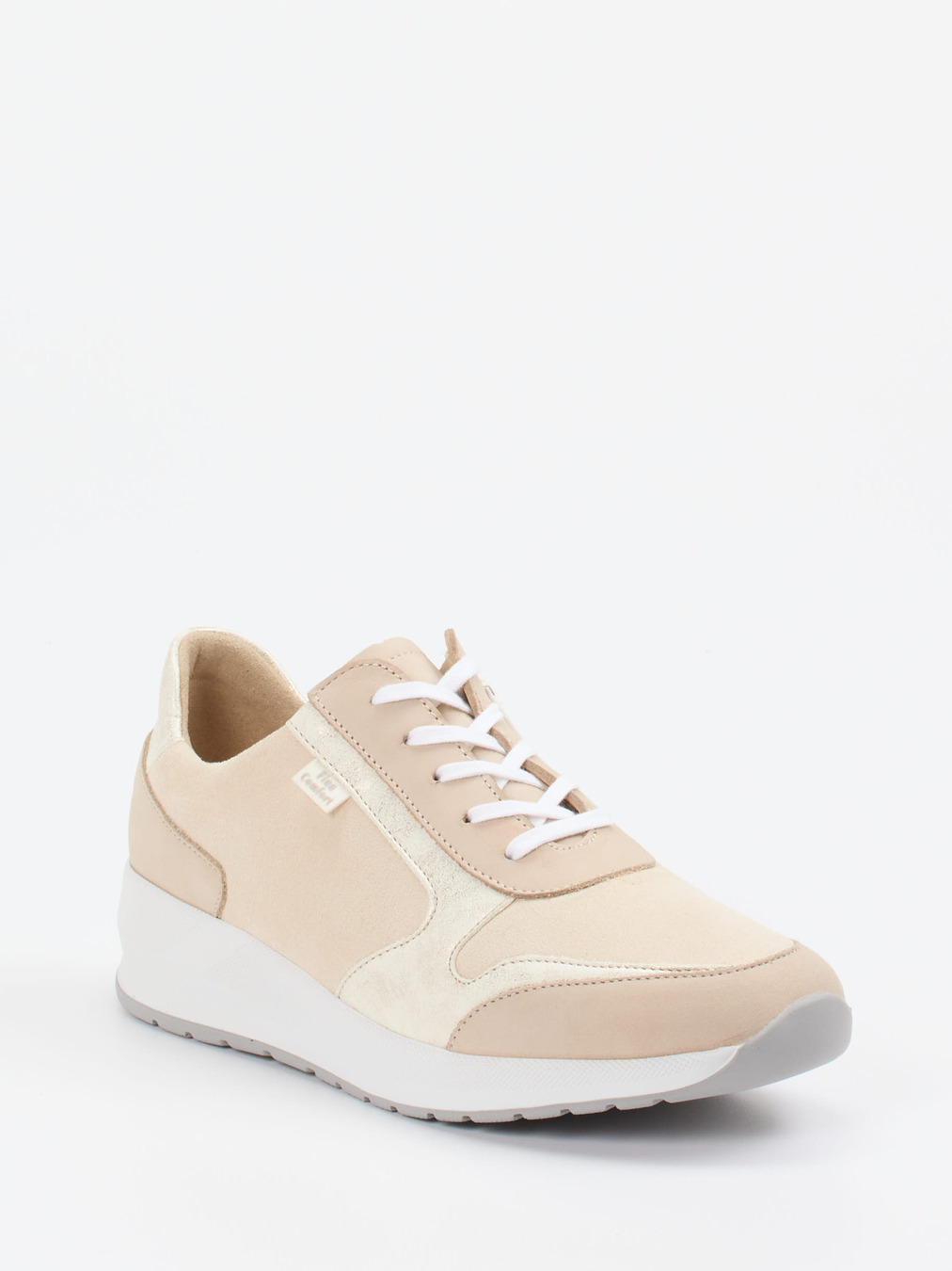 Finn Comfort – Komfort-Sneaker aus Veloursleder Beige