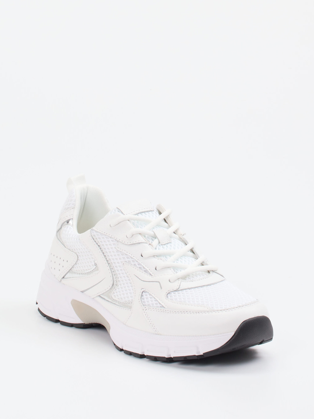 Gabor Comfort – Chunky Sneaker aus Velour und Textil Weiß