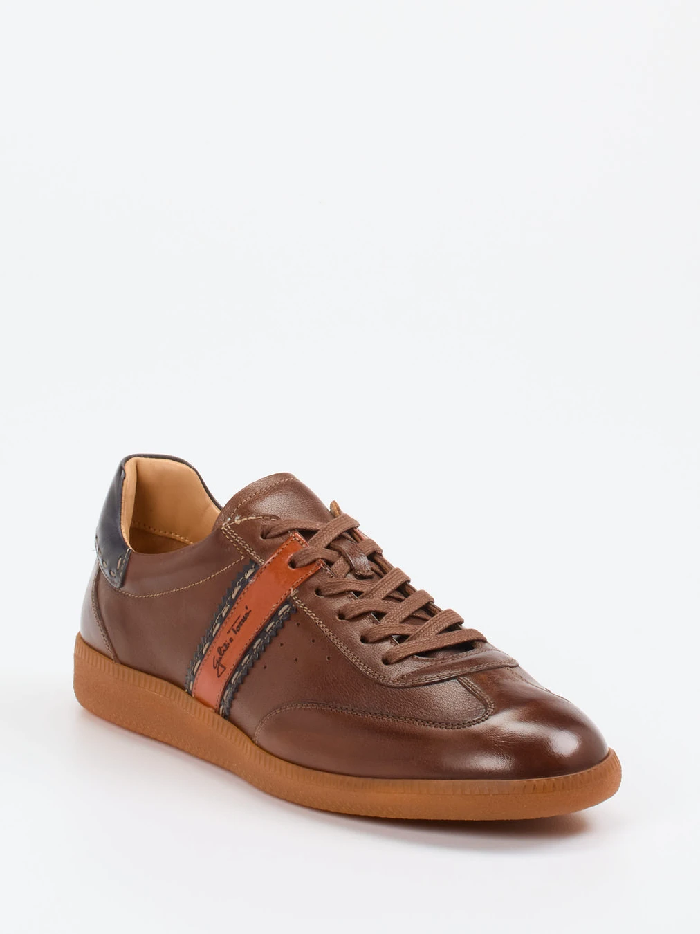 Galizio Torresi – Sneaker aus Büffelleder braun