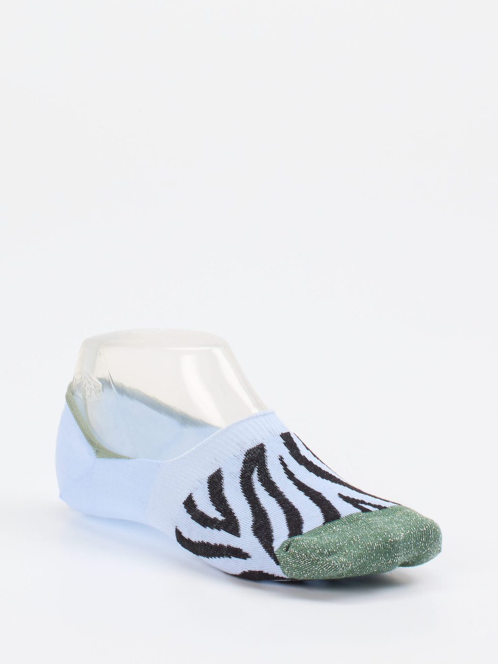 Alto Milano – Sneaker-Socke aus Baumwollmix hellblau