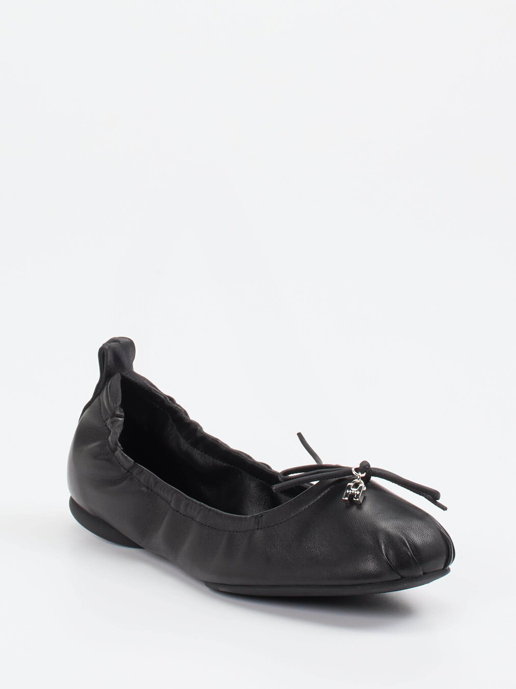 Hogan – Ballerinas aus Kalbleder schwarz
