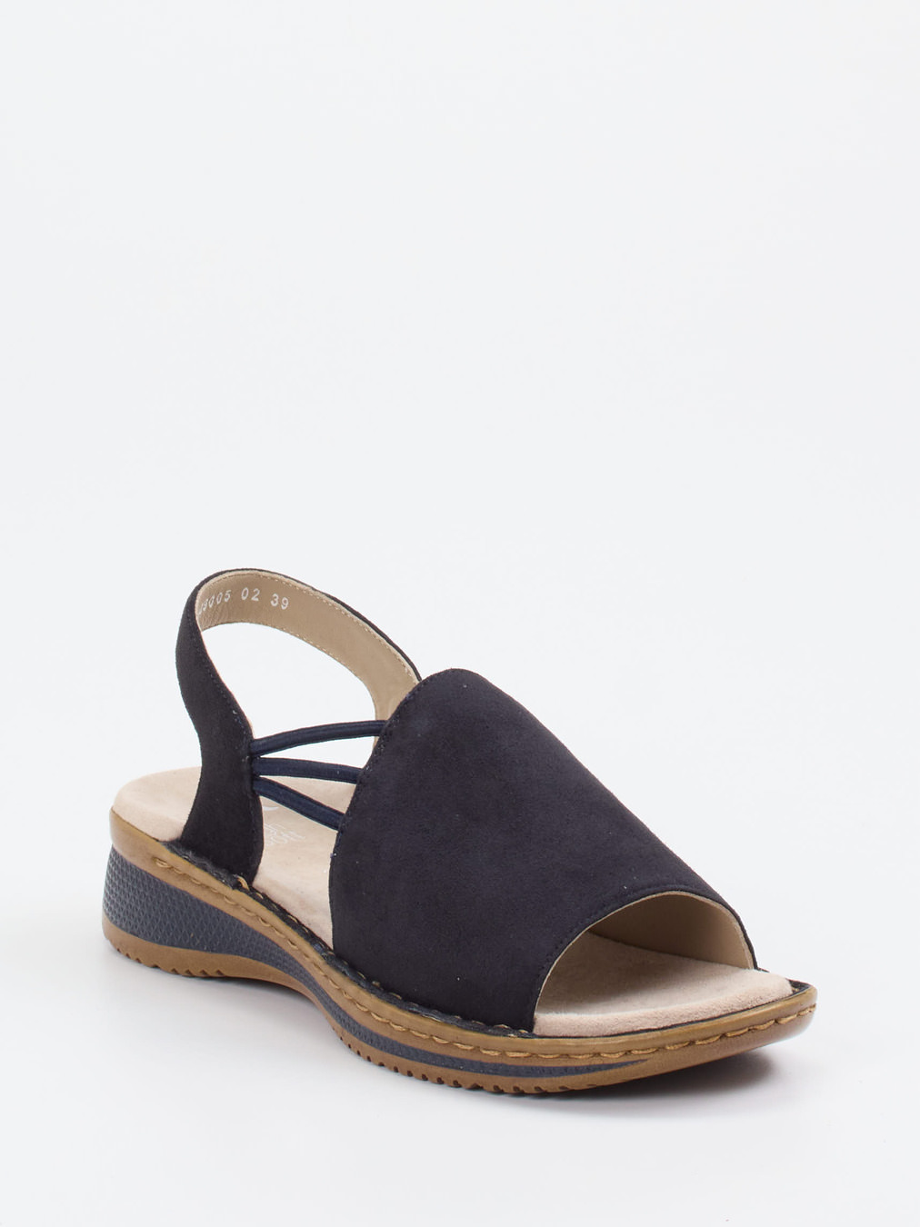 Ara – Komfortsandale aus Veloursleder Blau