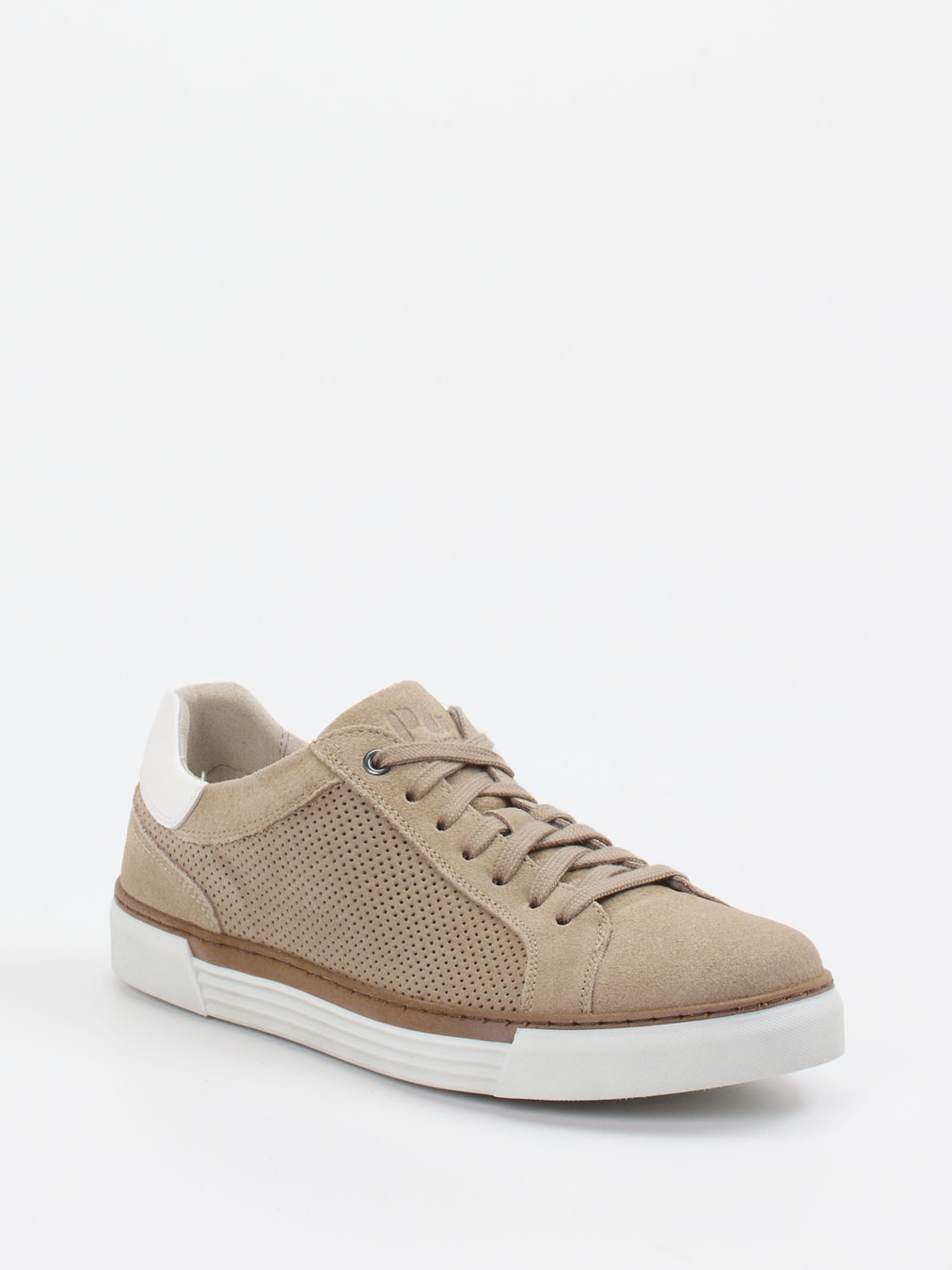 Pius Gabor – Sneaker aus Veloursleder in Beige