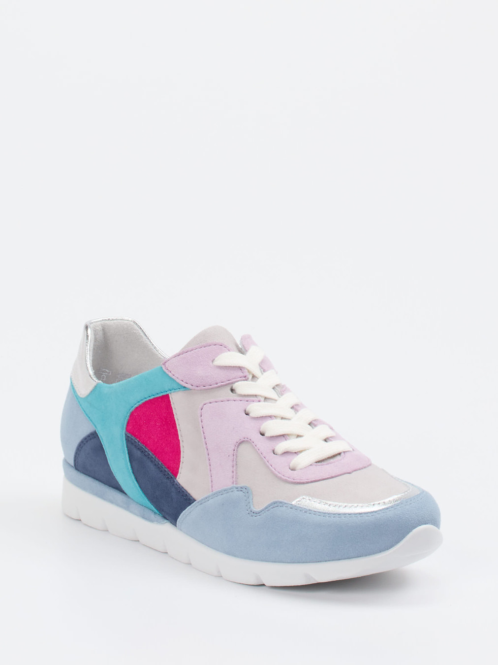 Semler – Sneaker aus Veloursleder in Pastell-Mix