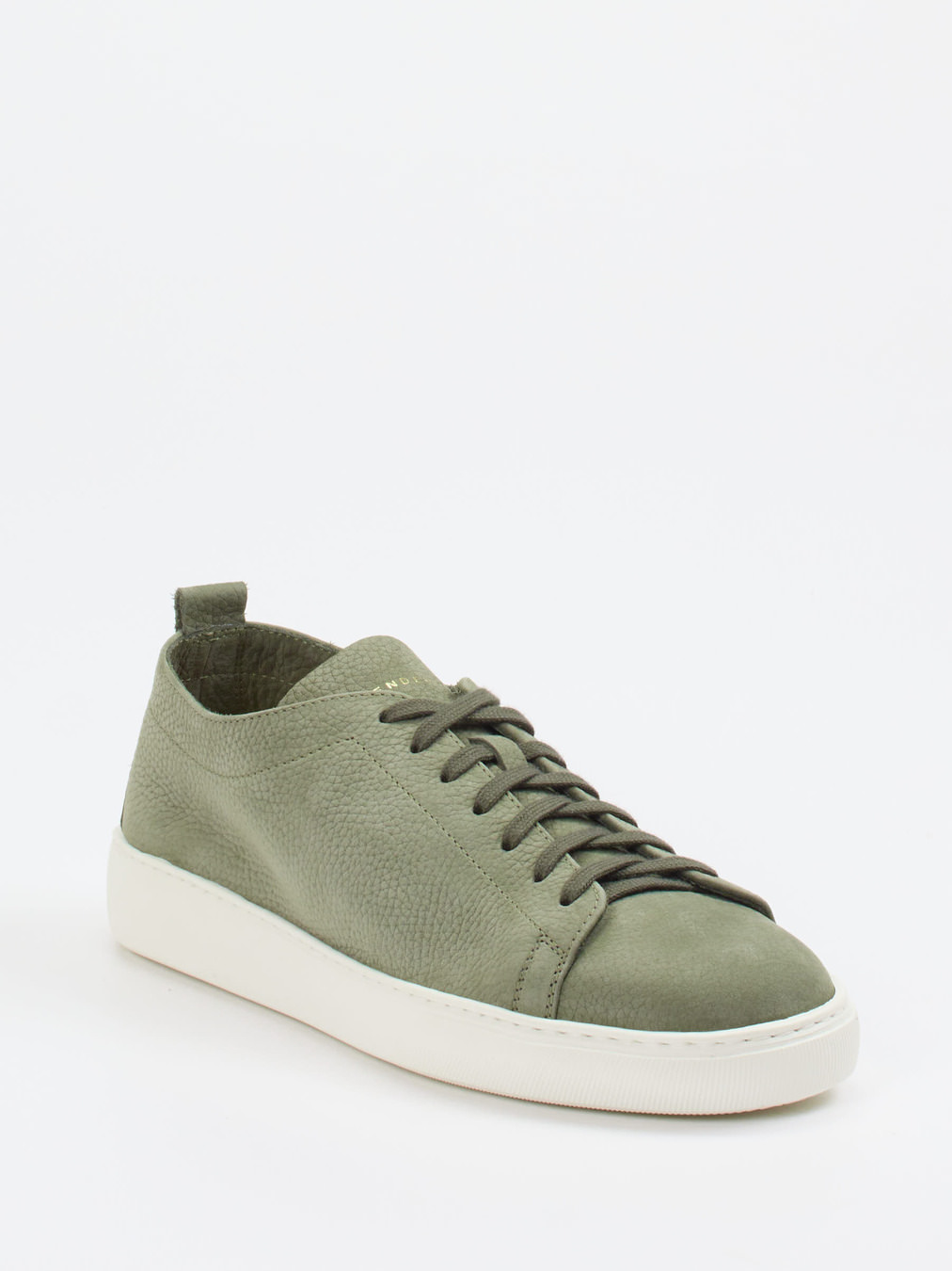 Henderson – Sneaker aus Nubukleder Olivgrün