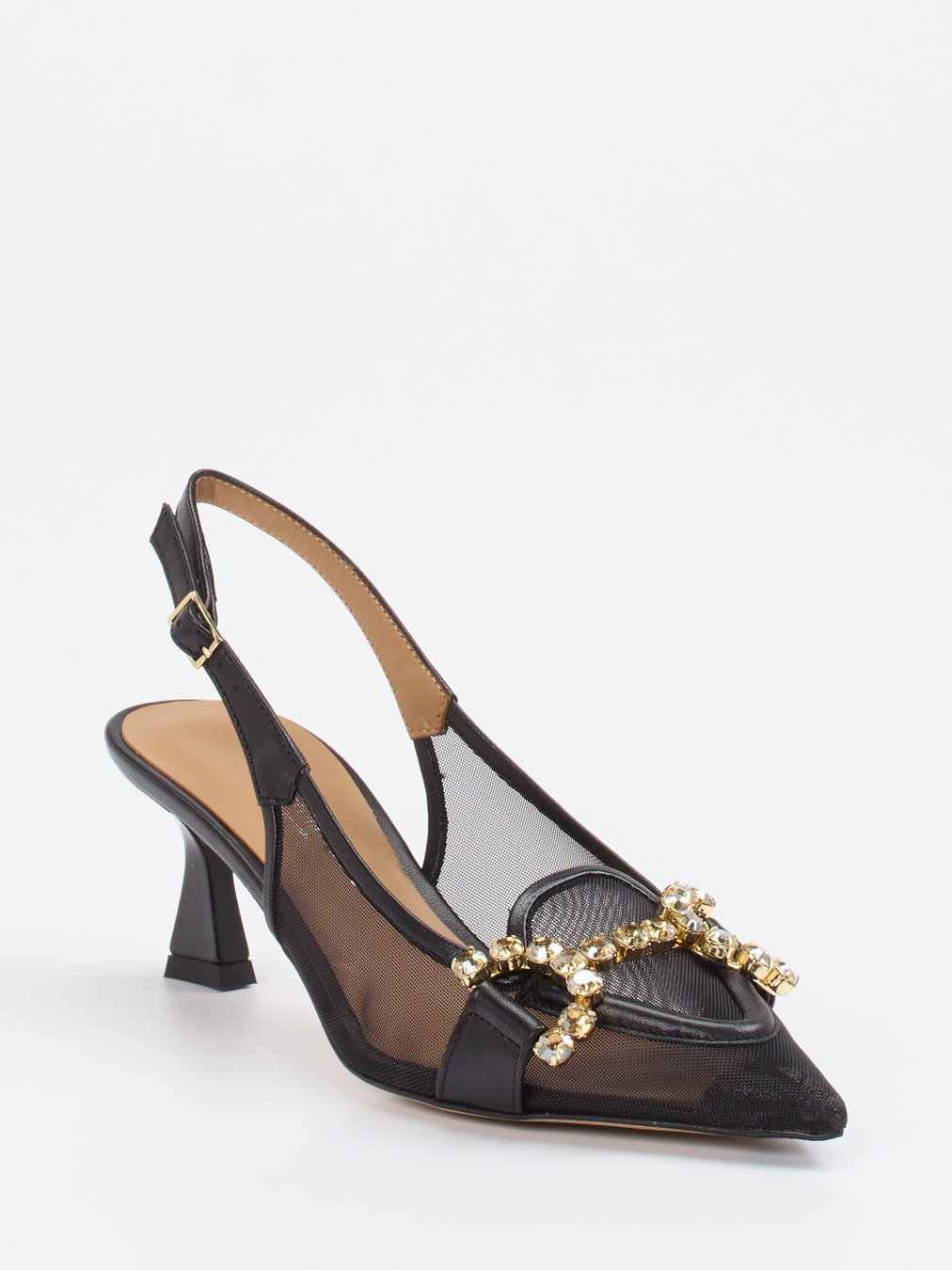 Konstantin Starke – Slingback-Pumps aus Netz in Schwarz