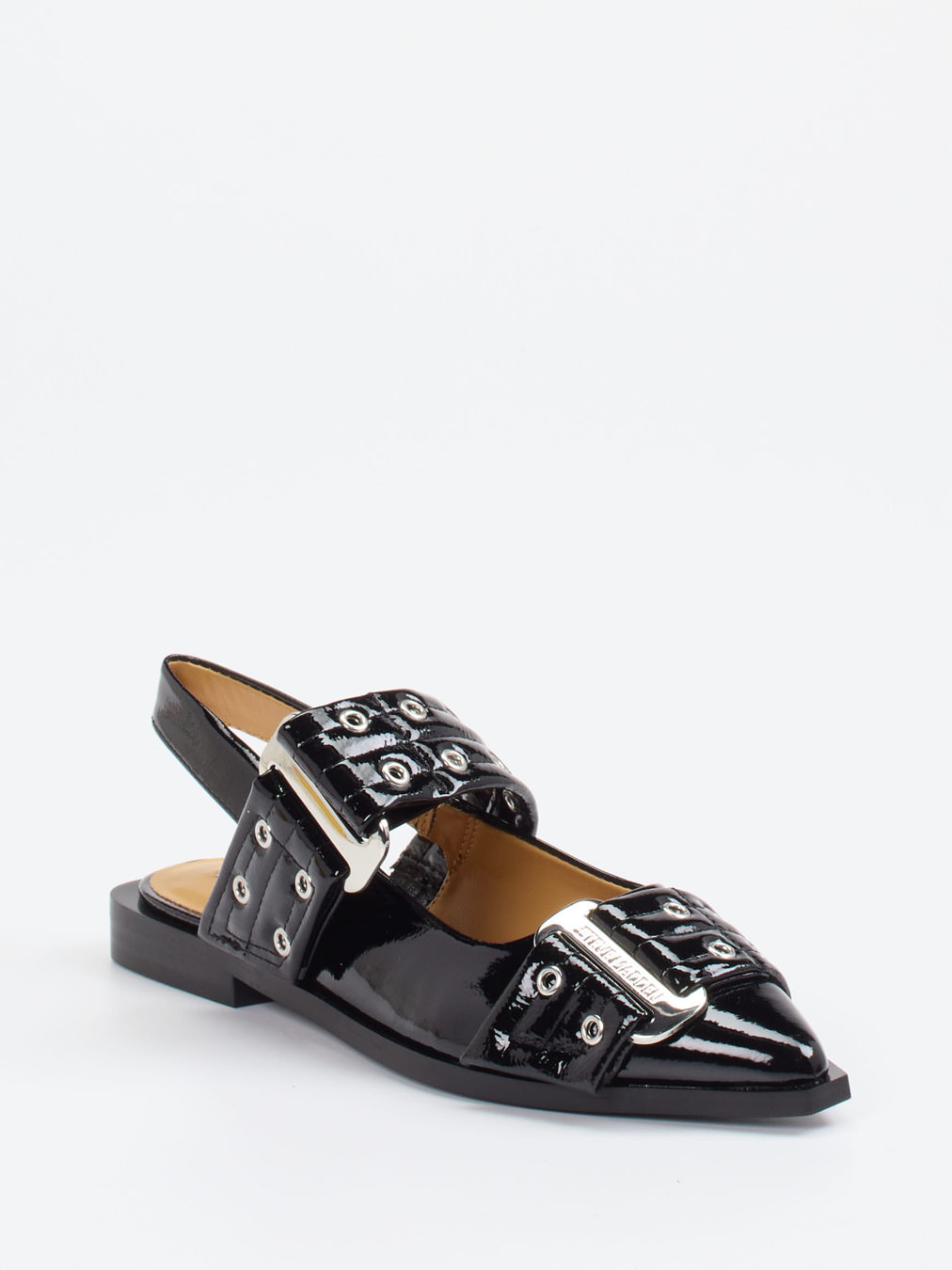 Steve Madden – Slingpumps aus Lackleder in Schwarz