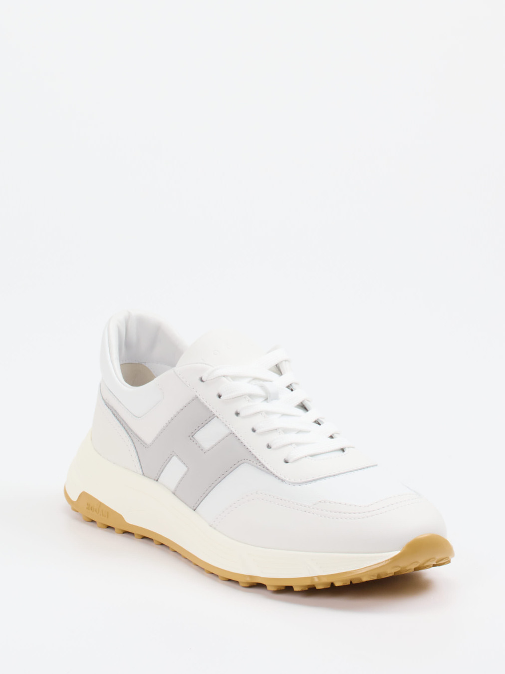 Hogan – Sneaker aus Kalbleder in Offwhite
