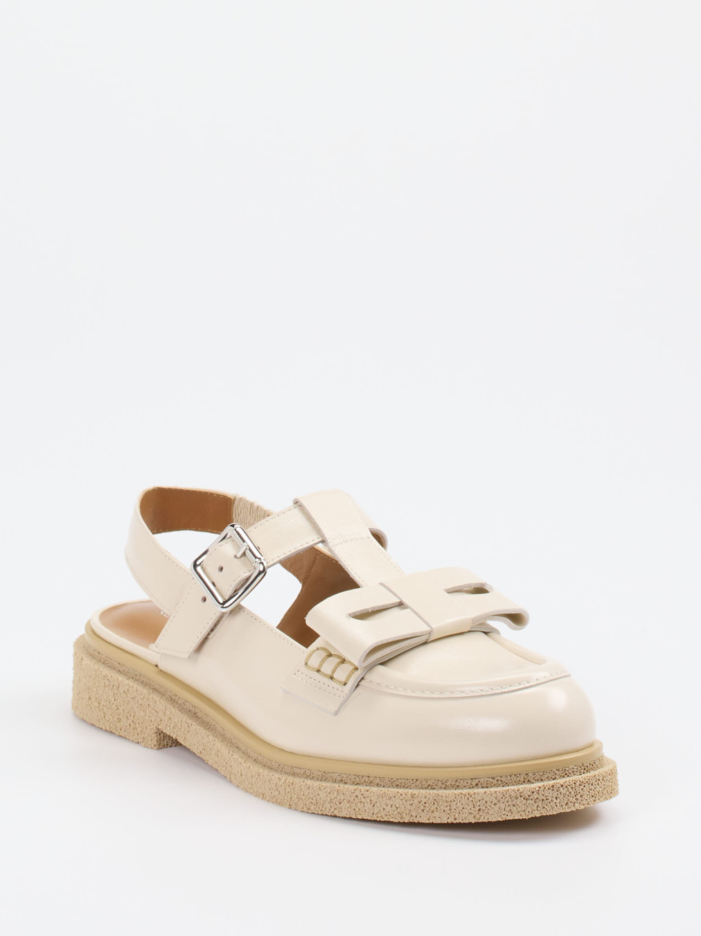 Konstantin Starke – Slingback-Loafer aus Lammleder beige