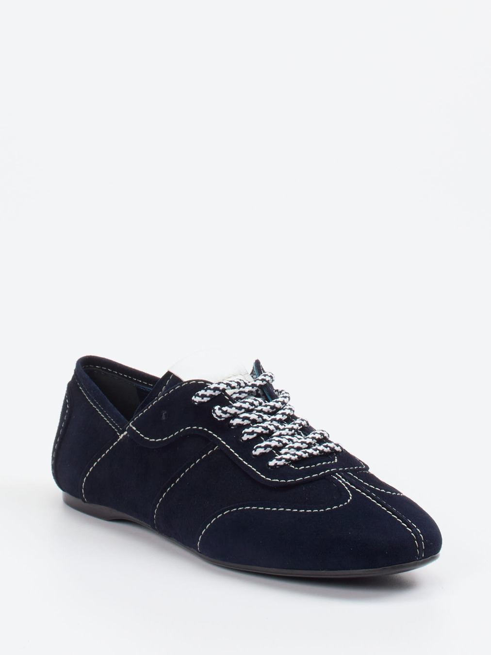 Konstantin Starke – Sneaker aus Veloursleder Dunkelblau