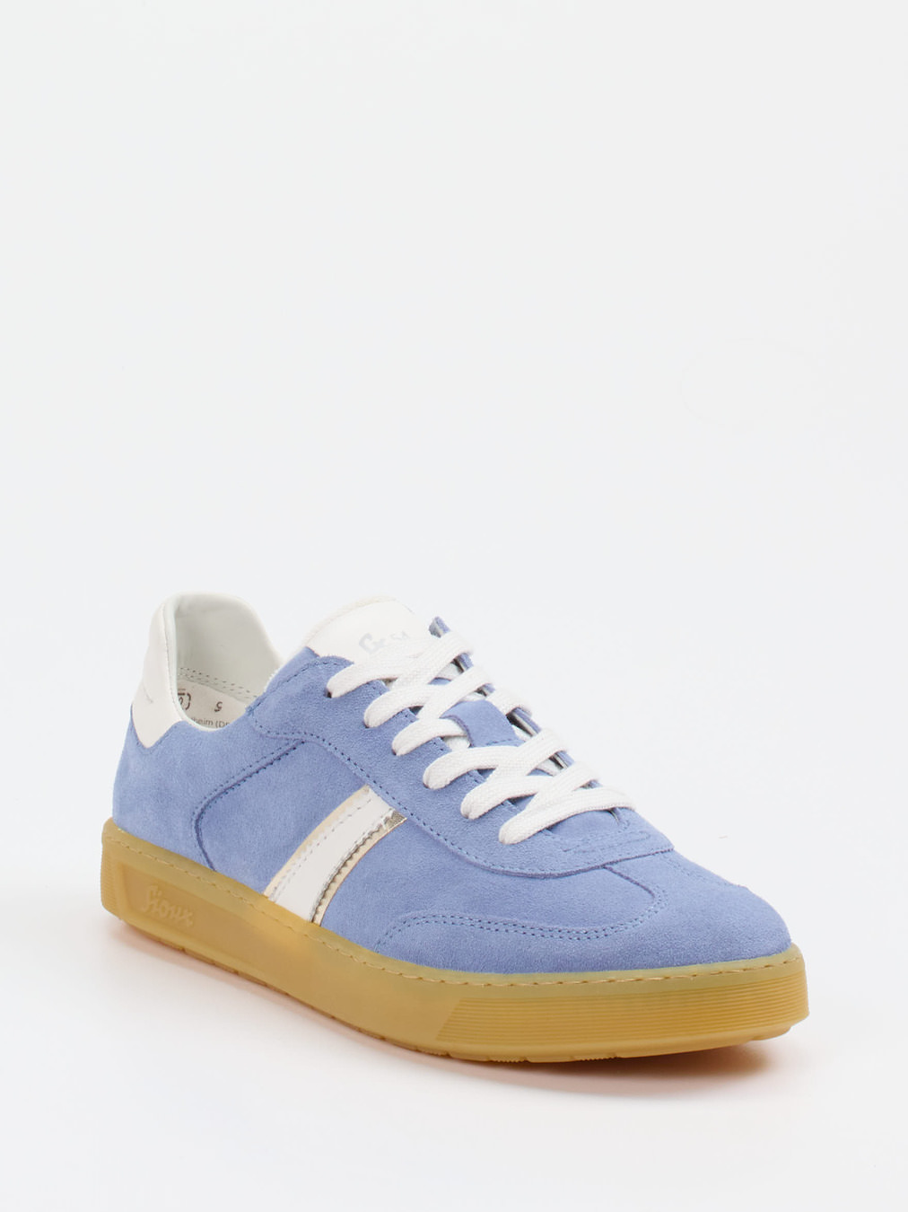 Sioux – Sneaker aus Veloursleder hellblau