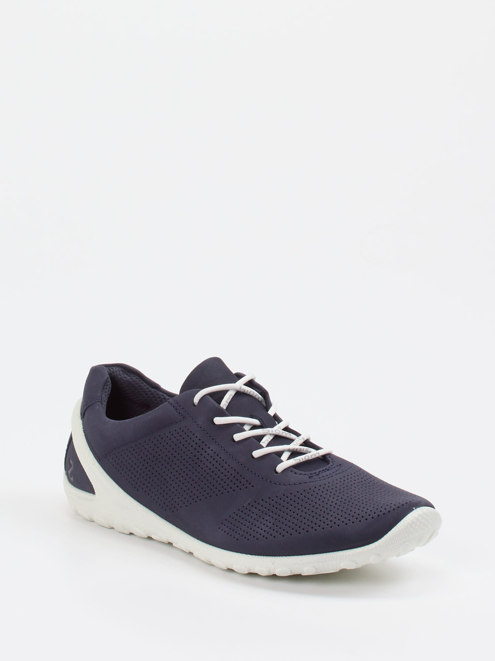 Ecco – Sneaker aus Nubukleder in Dunkelblau