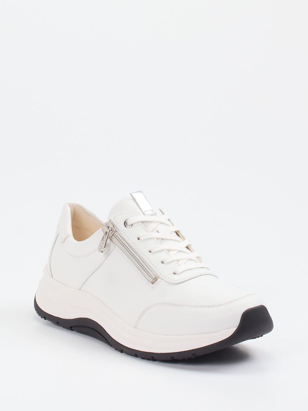 Ganter – Komfort-Sneaker aus Kalbleder weiß