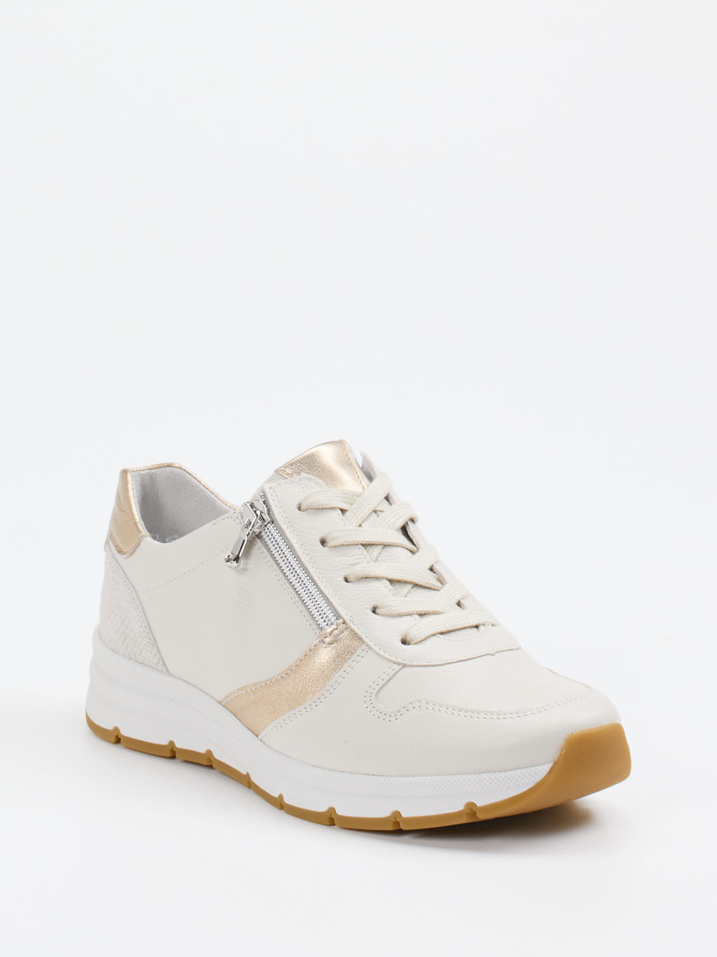 Semler – Komfort-Sneaker aus Kalbleder beige