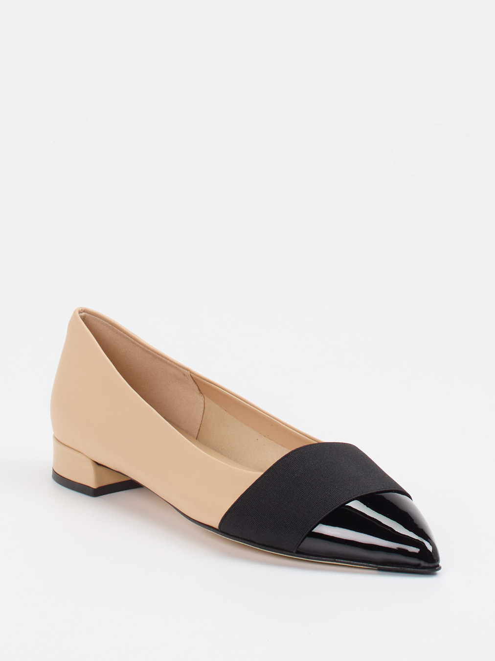 Andrea Puccini – Spitzballerinas aus Lammleder beige