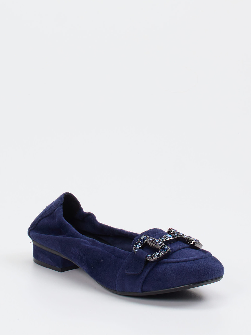 Ralph Harrison – Ballerinas aus Veloursleder marineblau