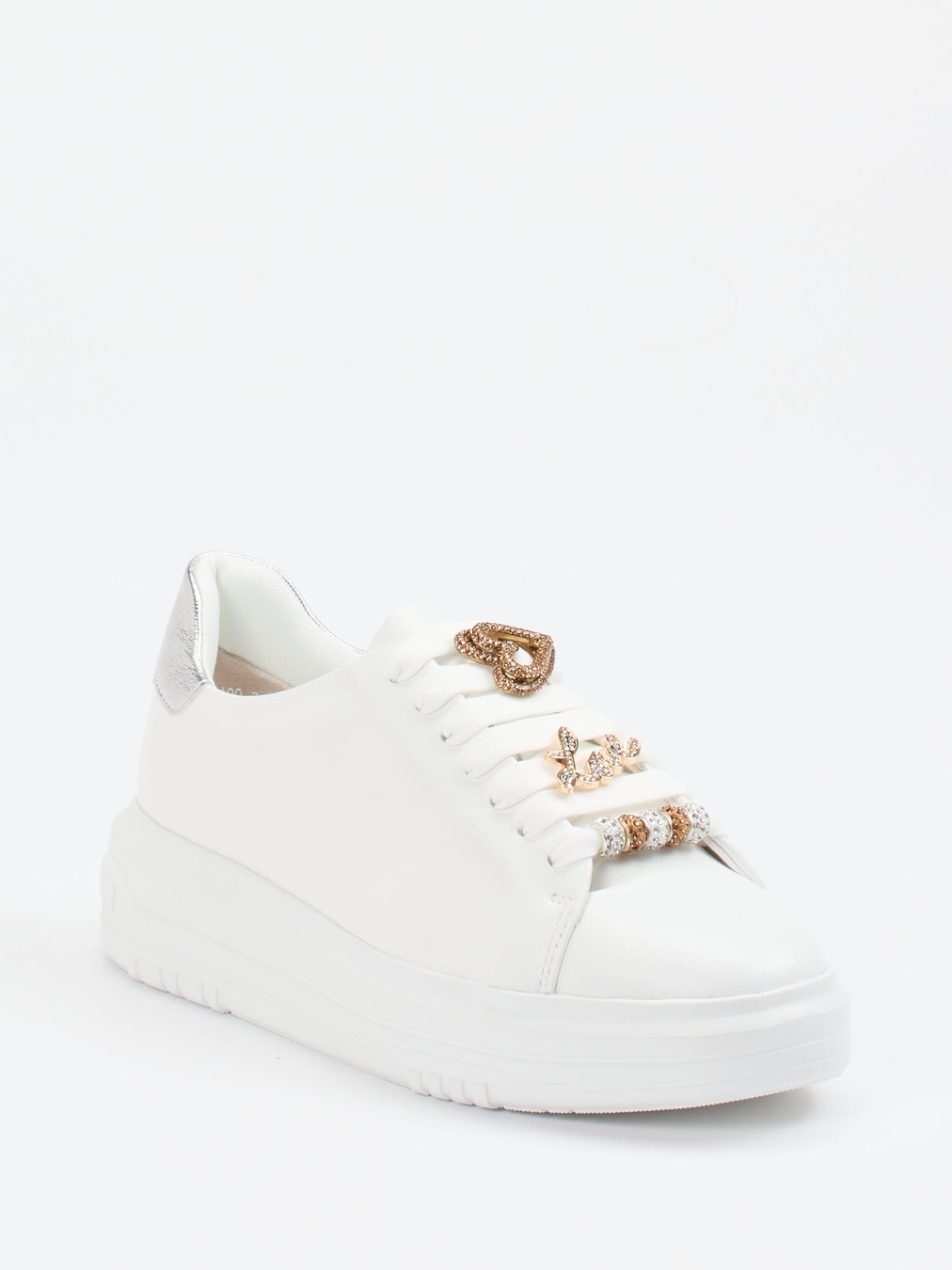 Regarde Le Ciel – Sneaker aus Lammleder Weiß