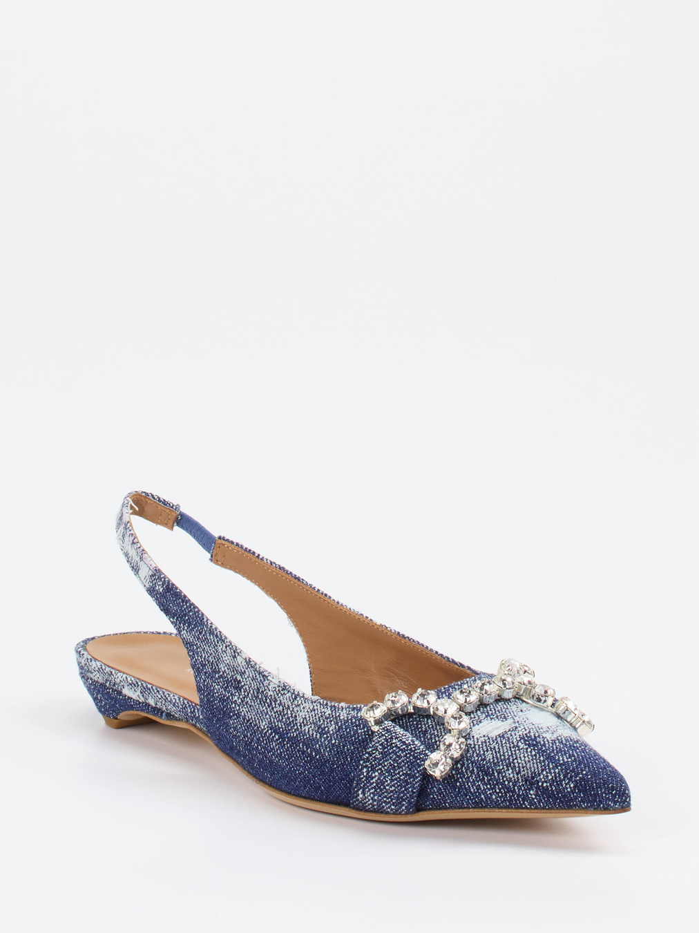 Konstantin Starke – Slingballerinas aus Denimtextil