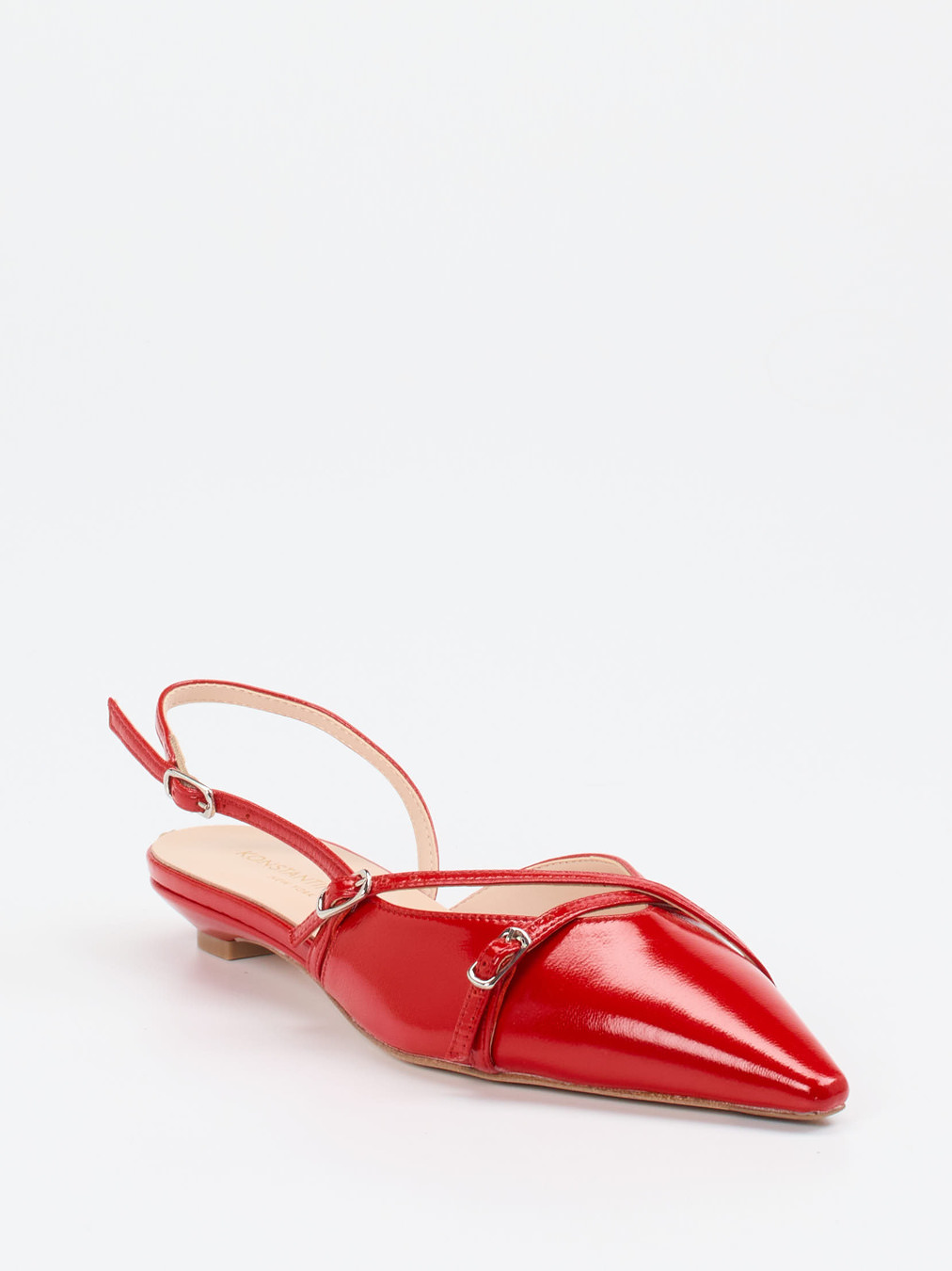 Konstantin Starke – Slingpumps aus Lackleder in Rot