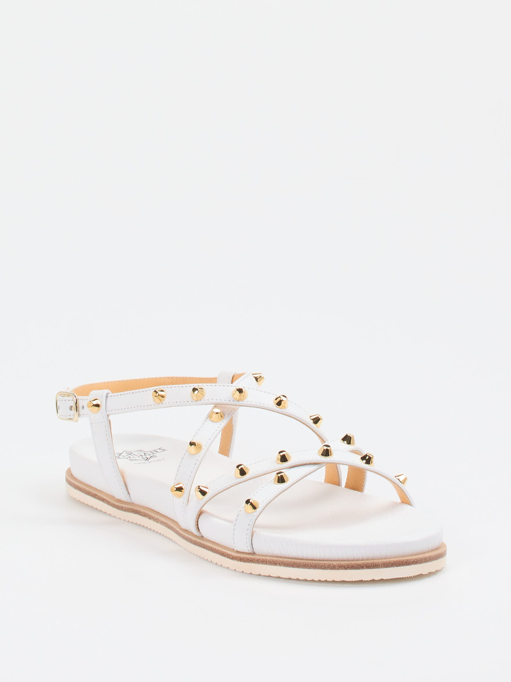 Truman's – Riemchensandalen aus Leder Weiß