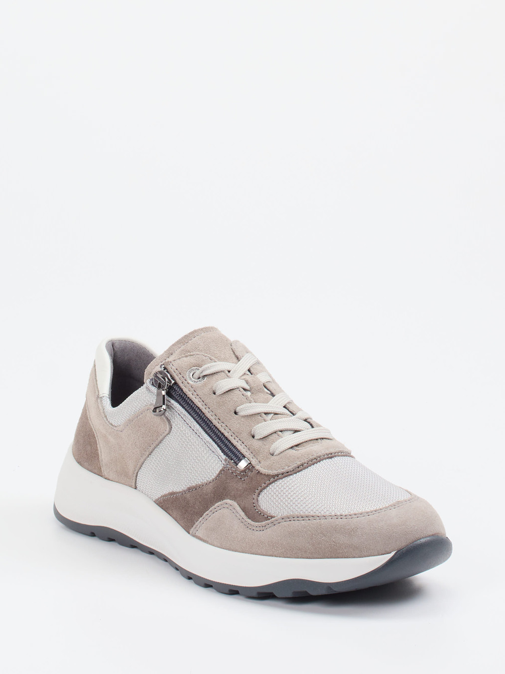 Waldläufer – Komfort-Sneaker aus Veloursleder beige